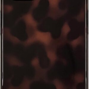 Tortoiseshell pattern phone case, retro cool leopard print brown amber trendy full camera protective case, suitable for 6.1-inch phones
