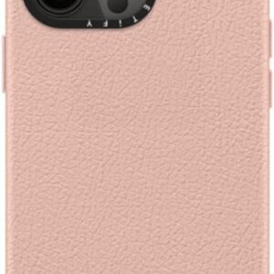 Lychee-Grain Leather Case [4.9ft Drop Protection] - Light Pink
